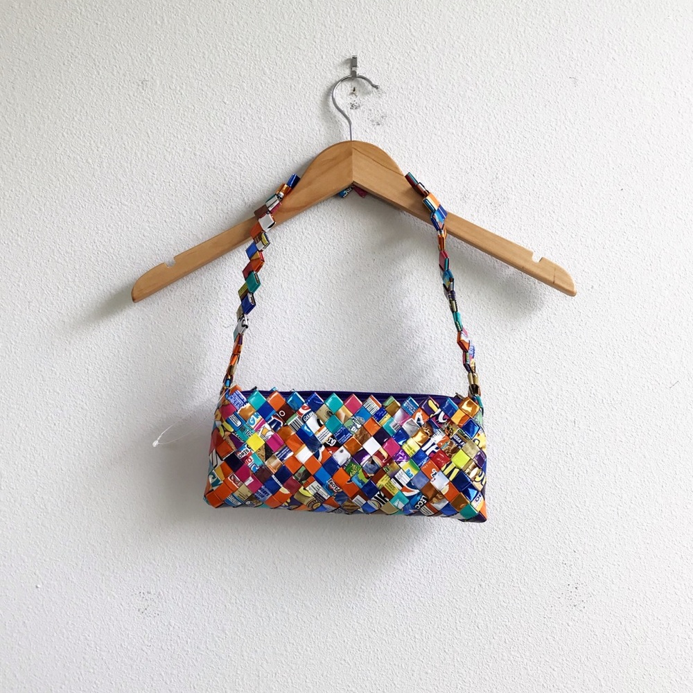 Recycled Wrapper Handbag - Picture 2 of 5